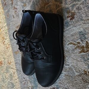 Wonder Nation Black Dress Shoes, Boys